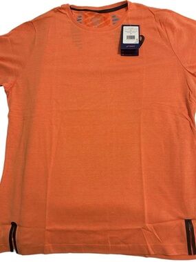 Asics Orange Short Sleeve Crew Neck Tee